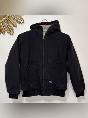 Walls Tough Wear Black Hooded Jacket